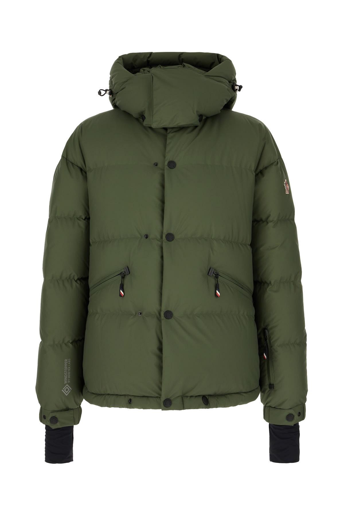 MONCLER Military Green Nylon Coraia Down Jacket Product Image