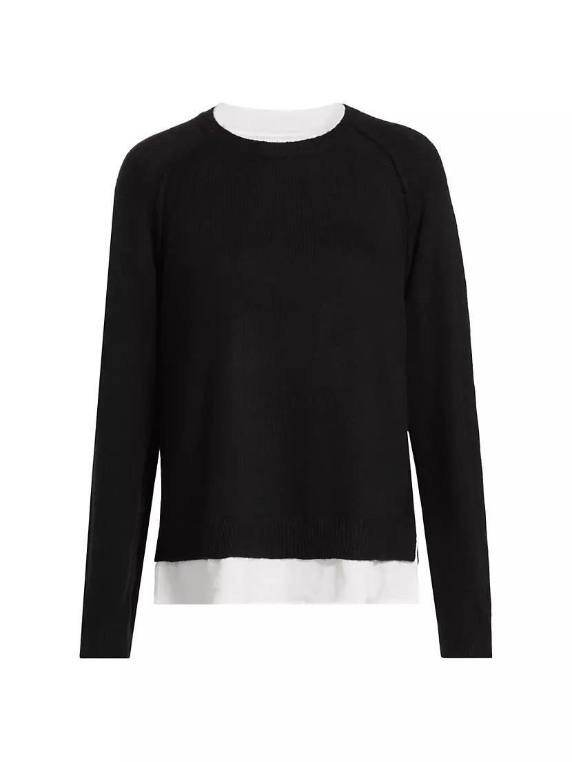 Layered Two-Tone Knit Top Product Image