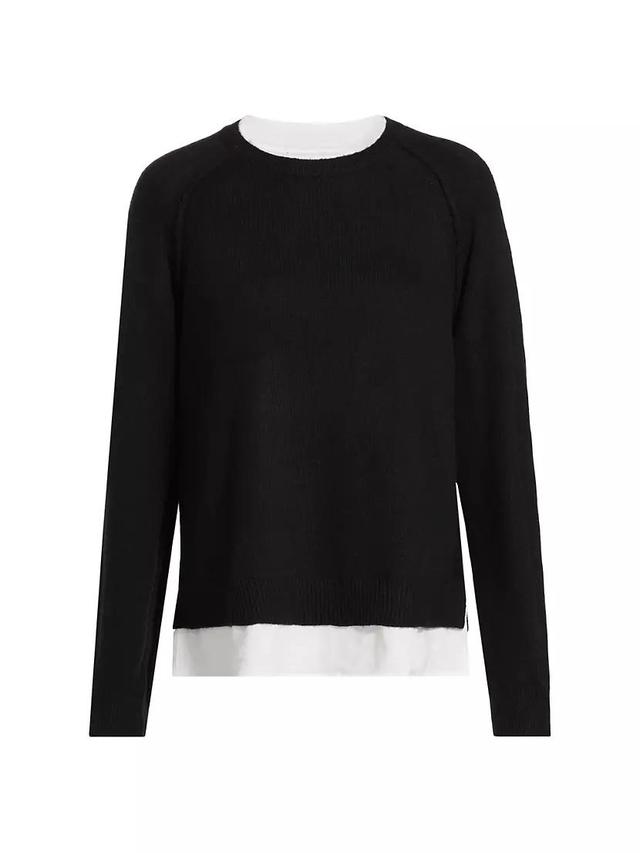 Layered Two-Tone Knit Top Product Image