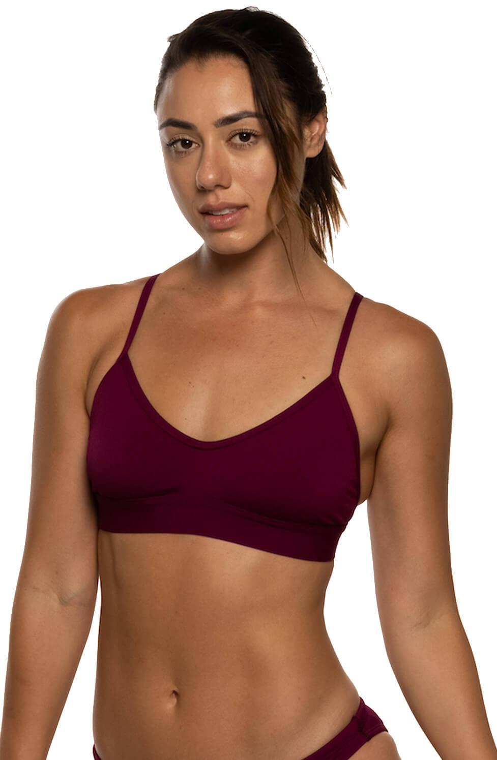 Mara Bikini Top - Cabernet Female Product Image