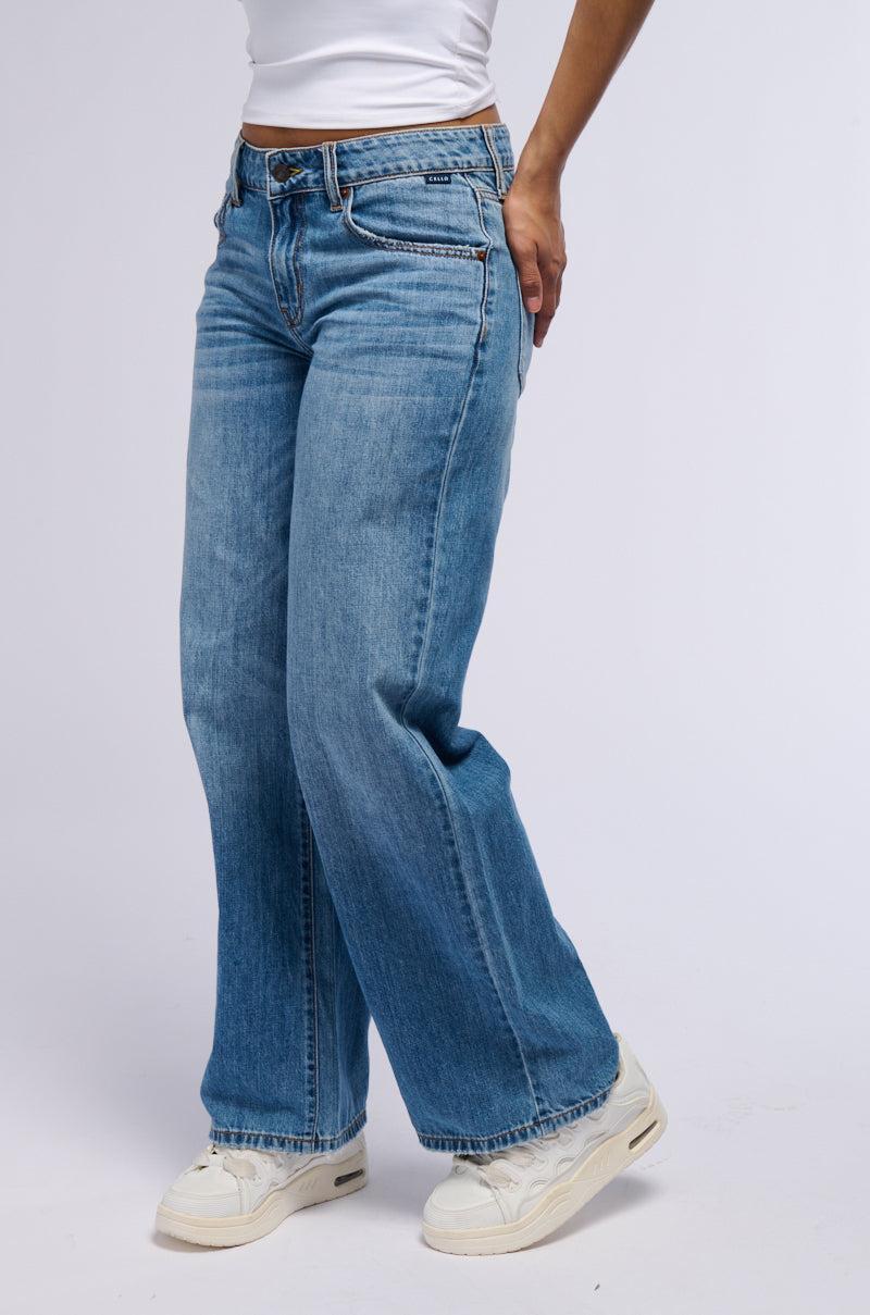 ALIVE AND WELL MID RISE DENIM PANT Product Image