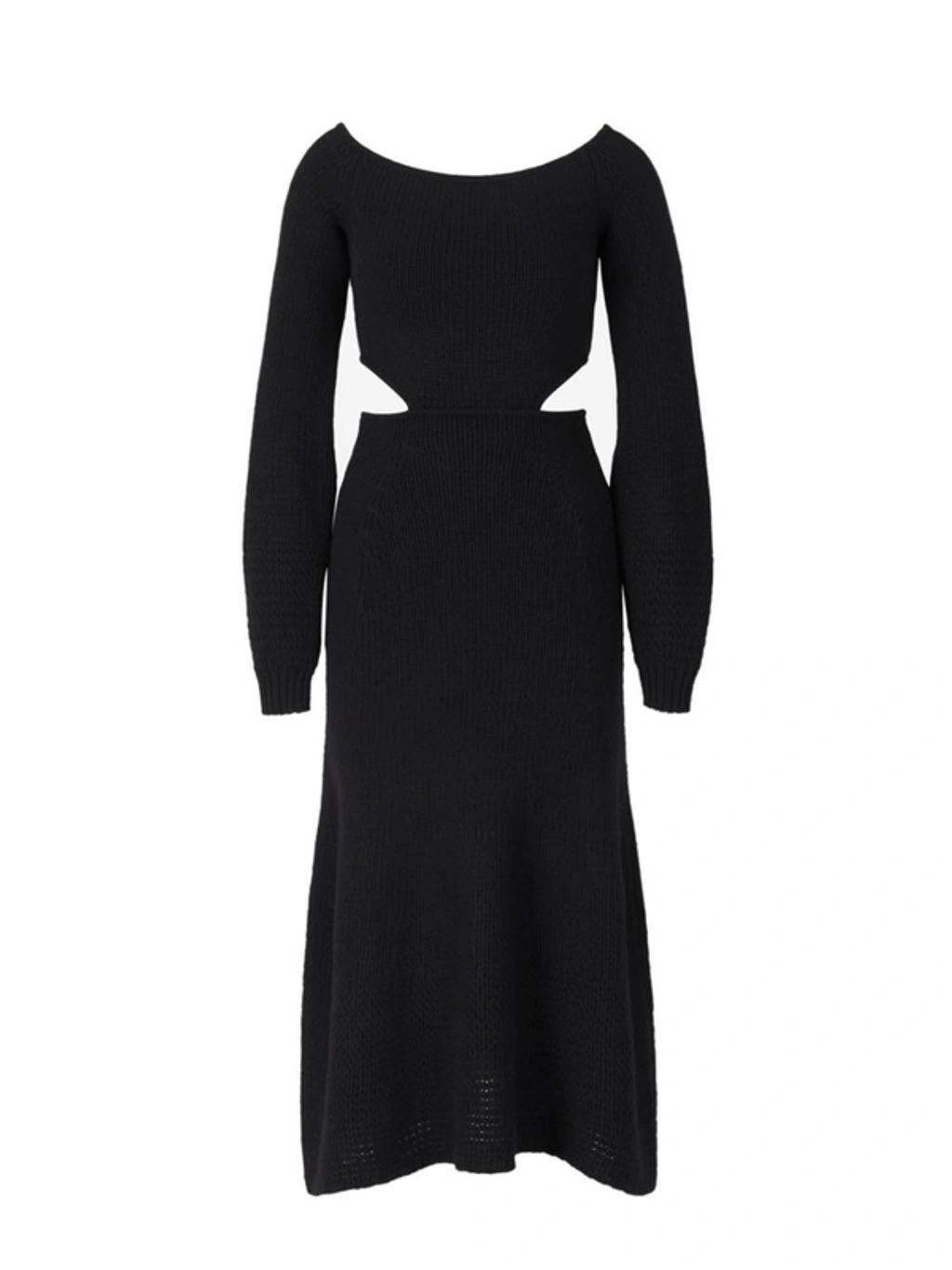 CHLOÉ Off-the-shoulder Cutout Wool And Cashmere-blend Midi Dress In New Product Image