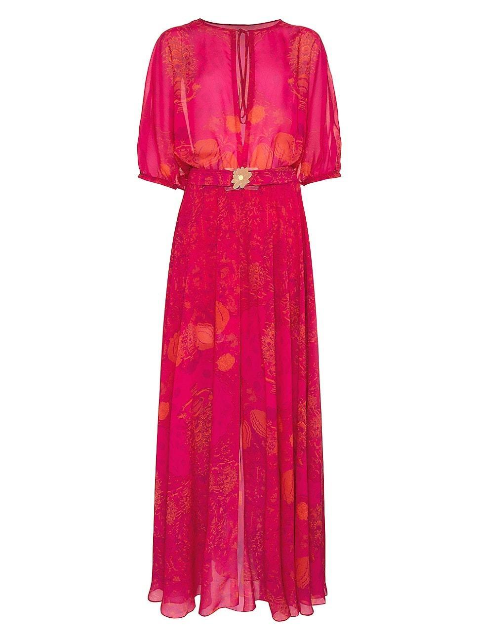 Womens Talia Printed Maxi Dress Product Image