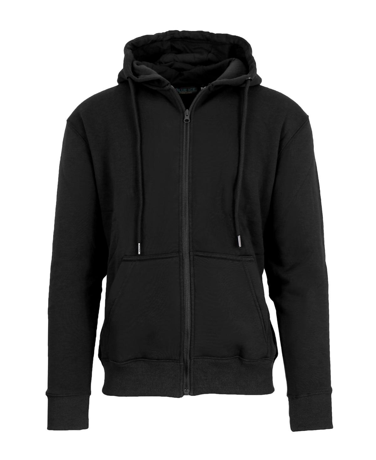 Blue Ice Mens Fleece-Lined Full-Zip Hoodie Product Image