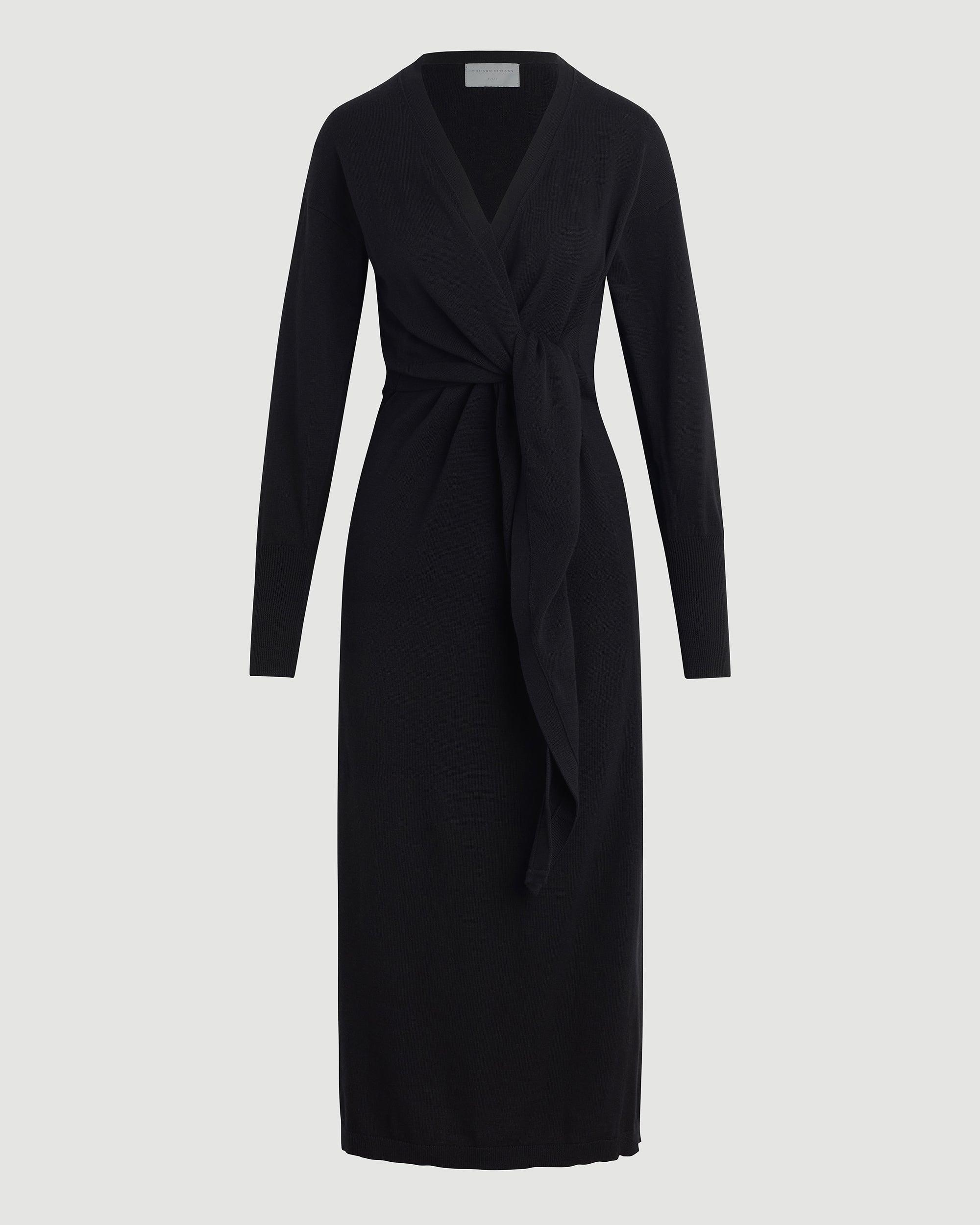 Linden Front-Wrap Sweater Dress (Petite) Product Image