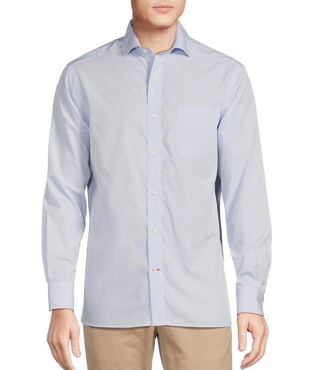 Cremieux Blue Label Solid Poplin Long Sleeve Woven Shirt Product Image