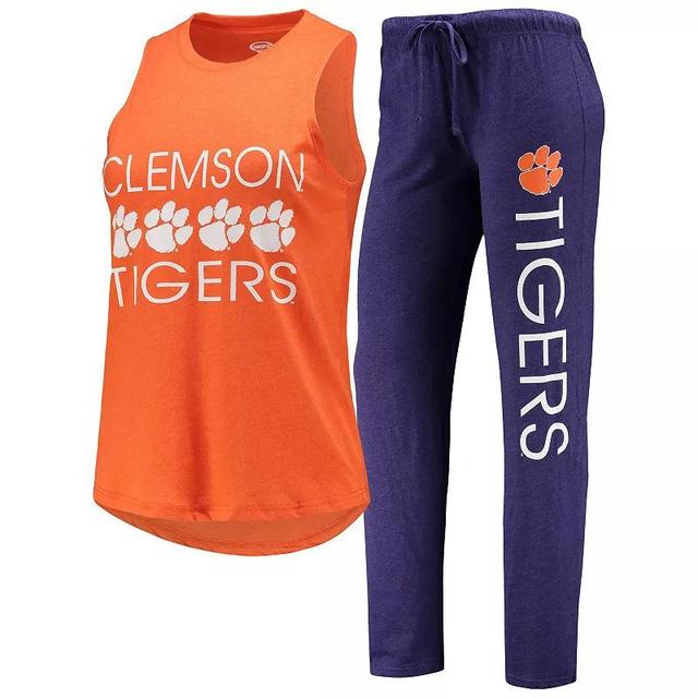 Womens Concepts Sport /Orange Clemson Tigers Tank Top & Pants Sleep Set Product Image