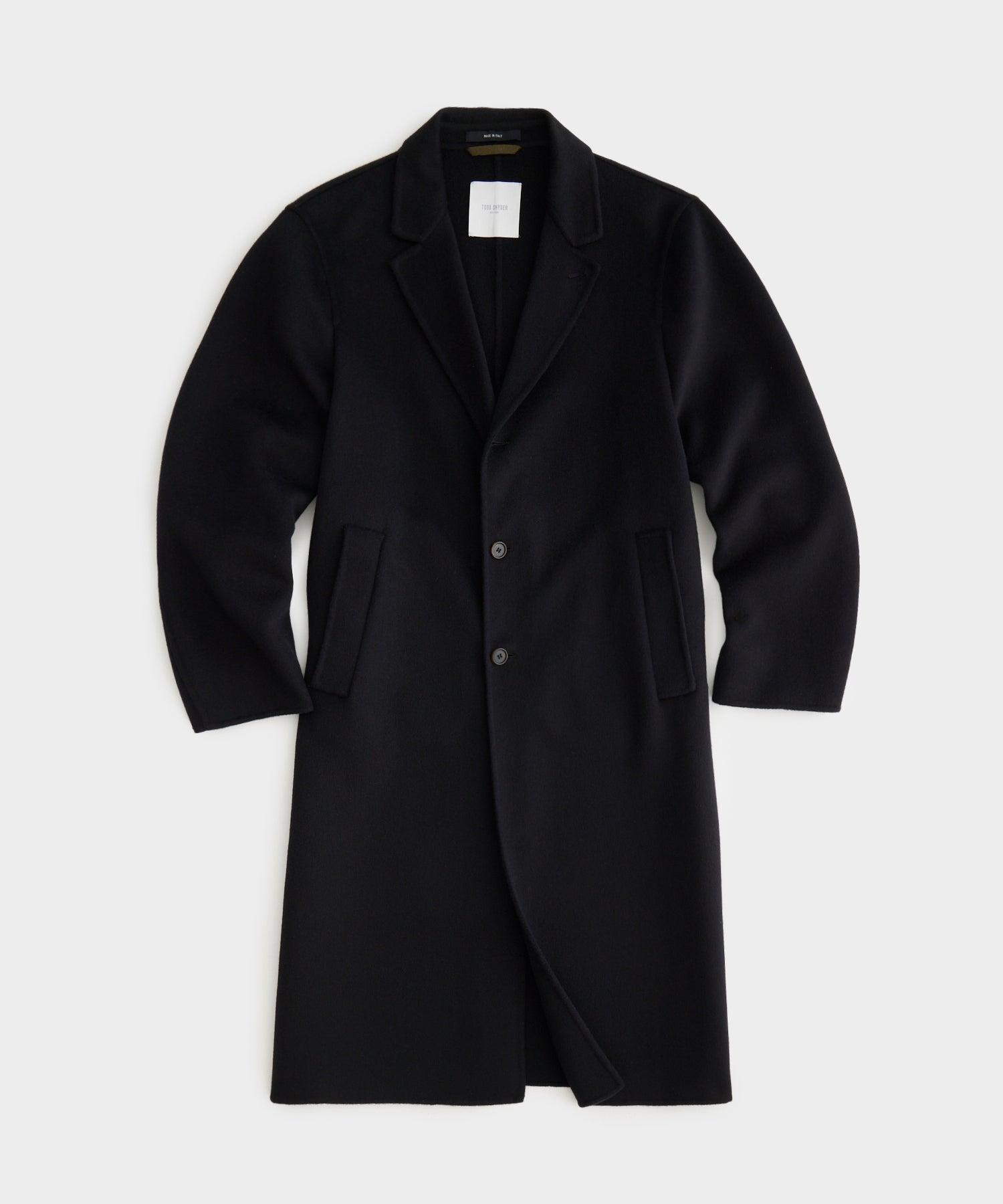 Italian Cashmere Topcoat in Black Product Image