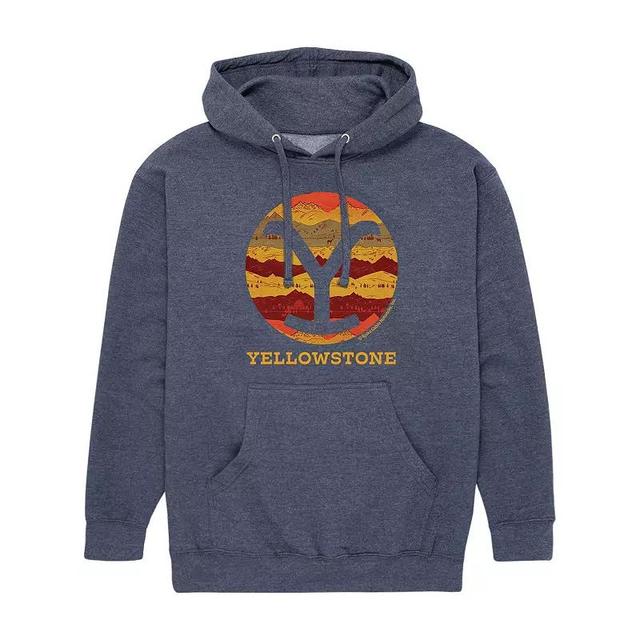 Mens Yellowstone Pattern Y Brand Hoodie Black Product Image