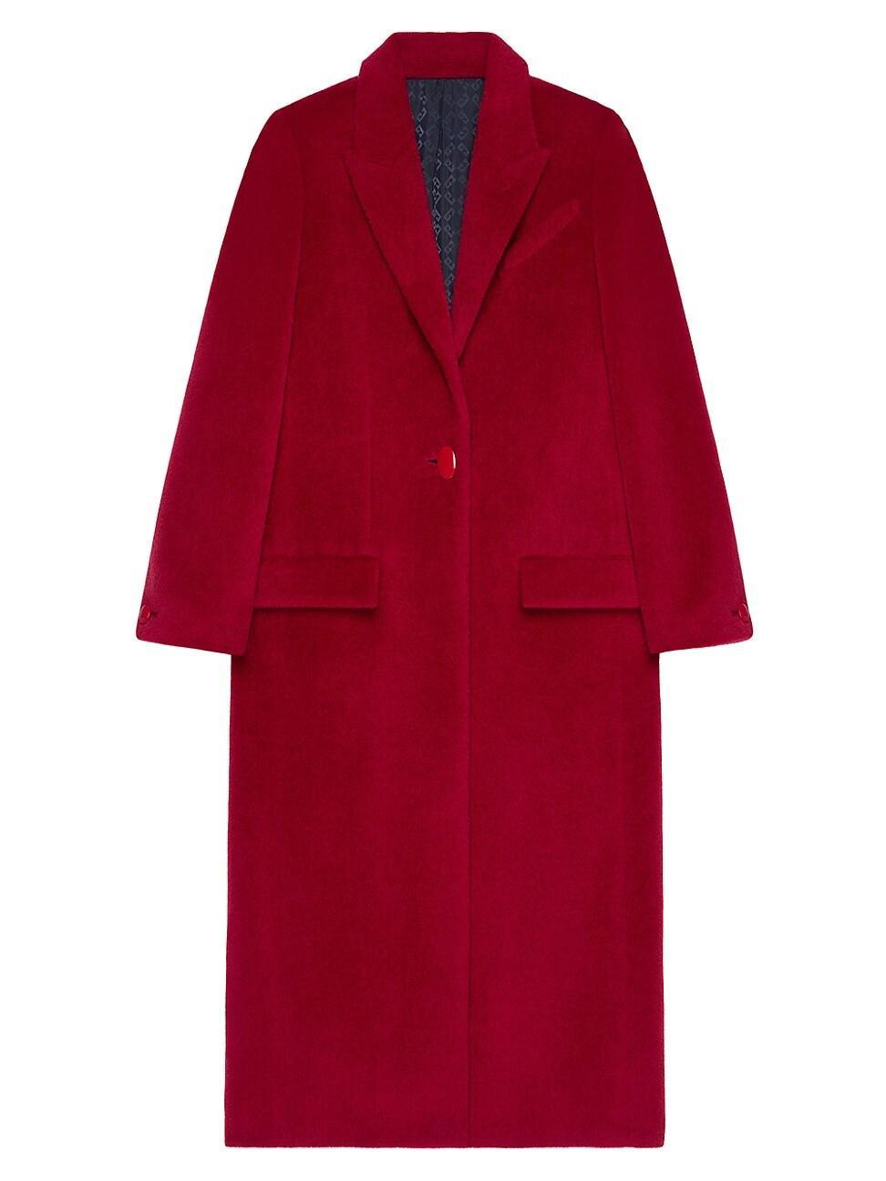 Womens Alpaca Wool Coat Product Image