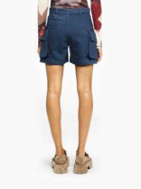 HIGH-WAISTED CARGO TWILL SHORTS in blue | JW Anderson US  Product Image