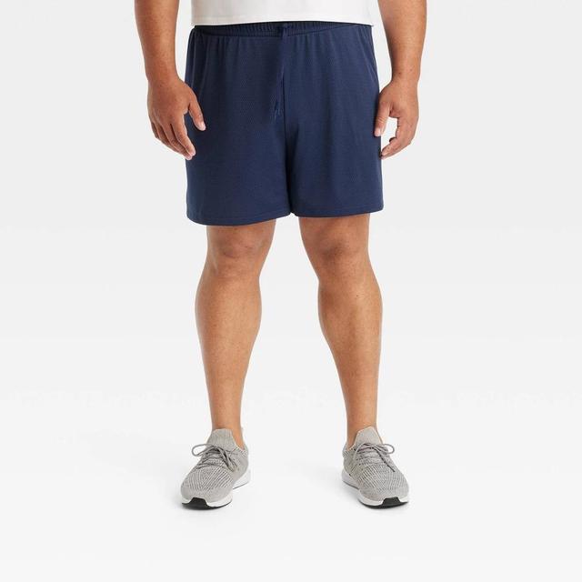 Mens Big 6 Mesh Shorts - All In Motion Navy Blue 2XL Product Image