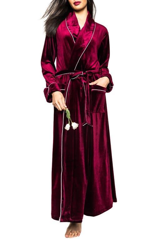 Petite Plume Womens Velour Robe Product Image