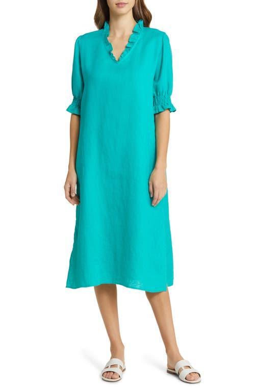 Womens Nydela Linen Midi-Dress product image