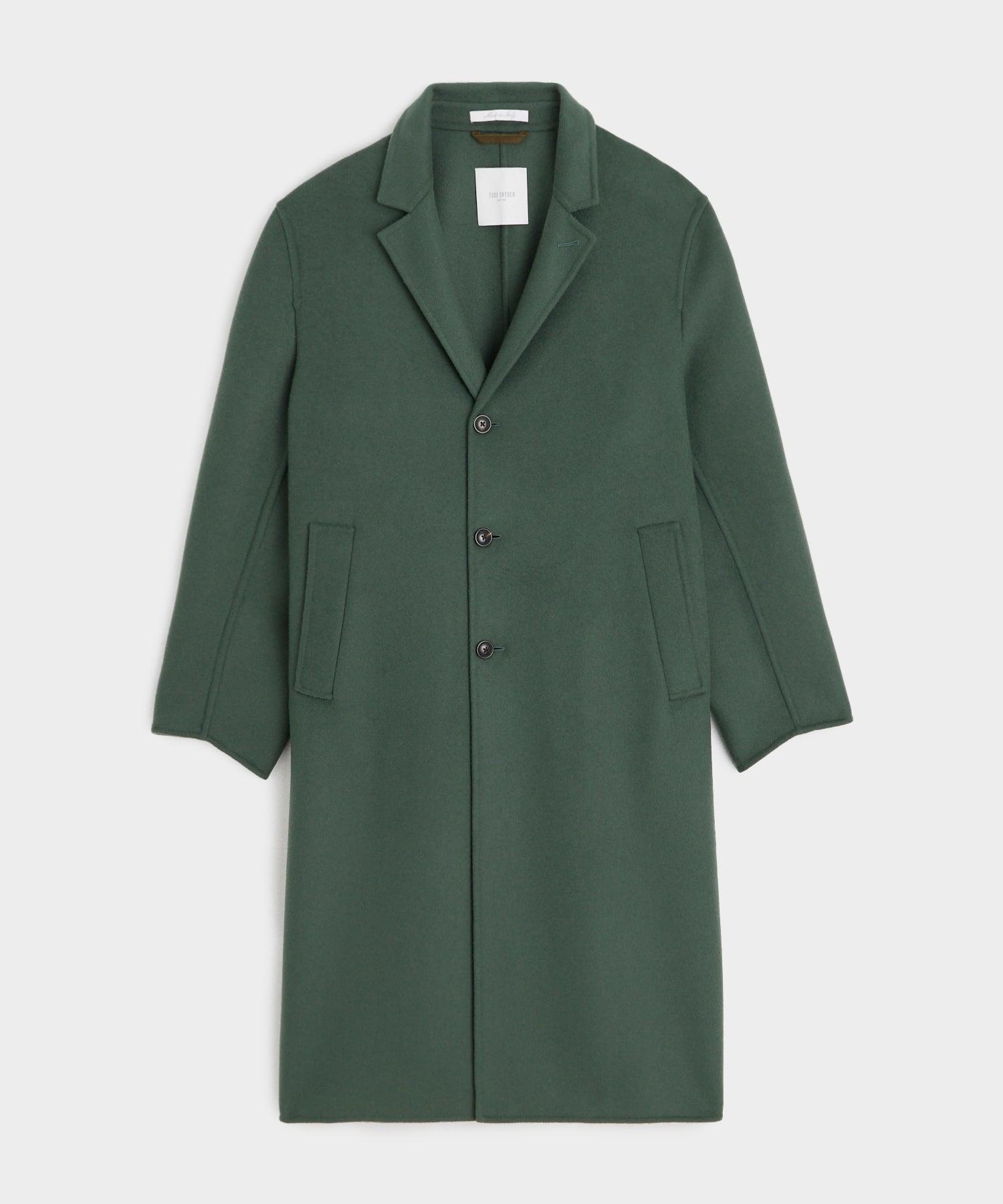 Italian Wool Topcoat in Sea Green product image