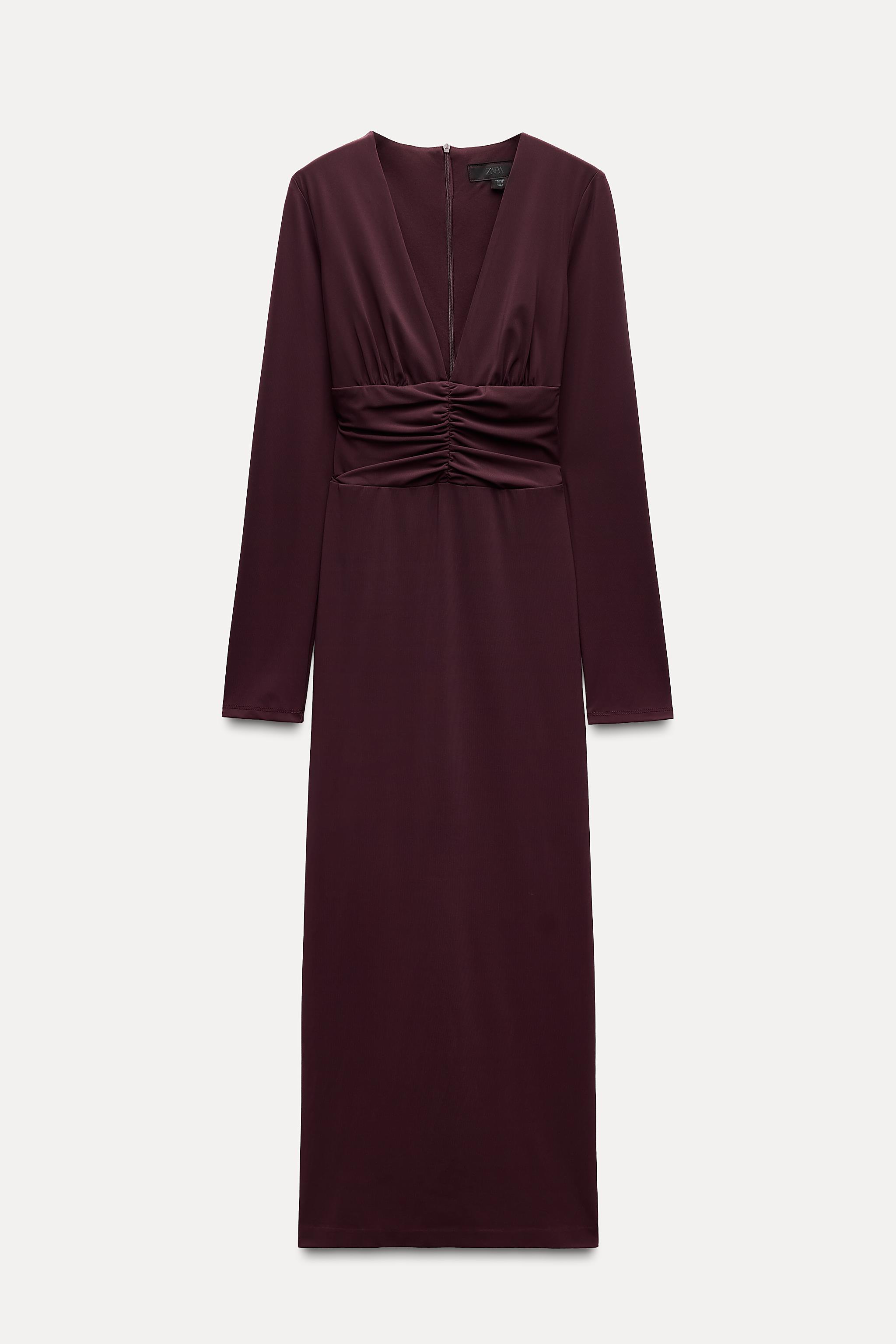 DRAPED MIDI DRESS Product Image