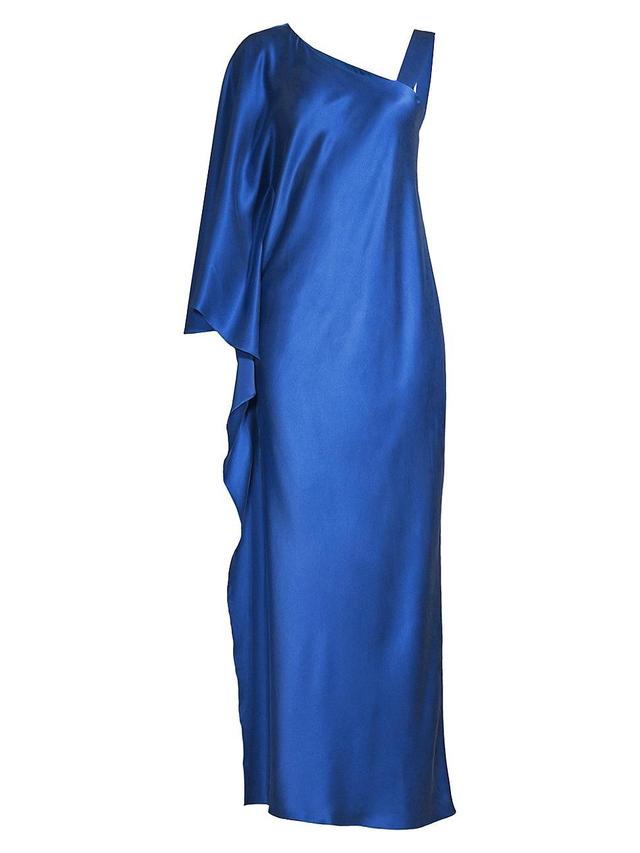 Womens Grace Satin One-Shoulder Gown Product Image