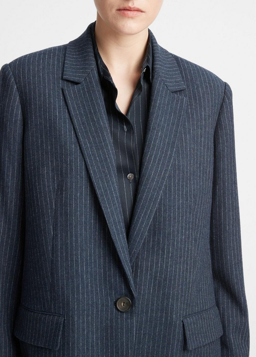 Pinstripe Flannel Blazer Product Image