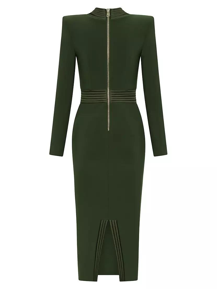 The Heiress Jersey V-Neck Midi-Dress Product Image