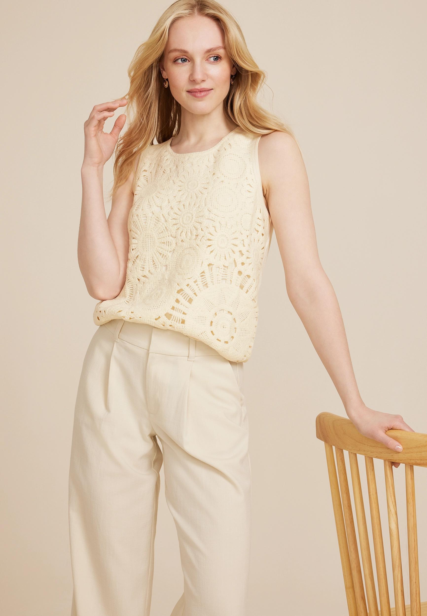 Crochet Front Tank Top Product Image