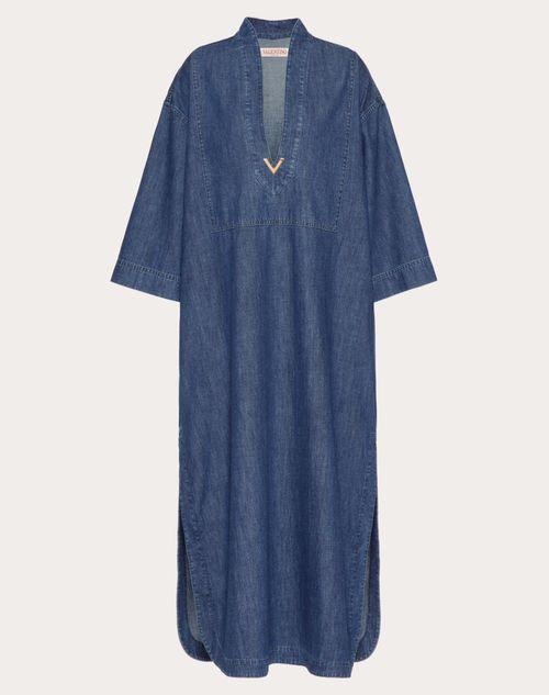 CHAMBRAY DENIM KAFTAN  Product Image