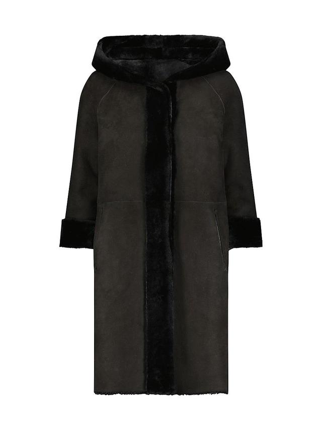 Womens Reversible Select Shearling Lamb Parka Product Image