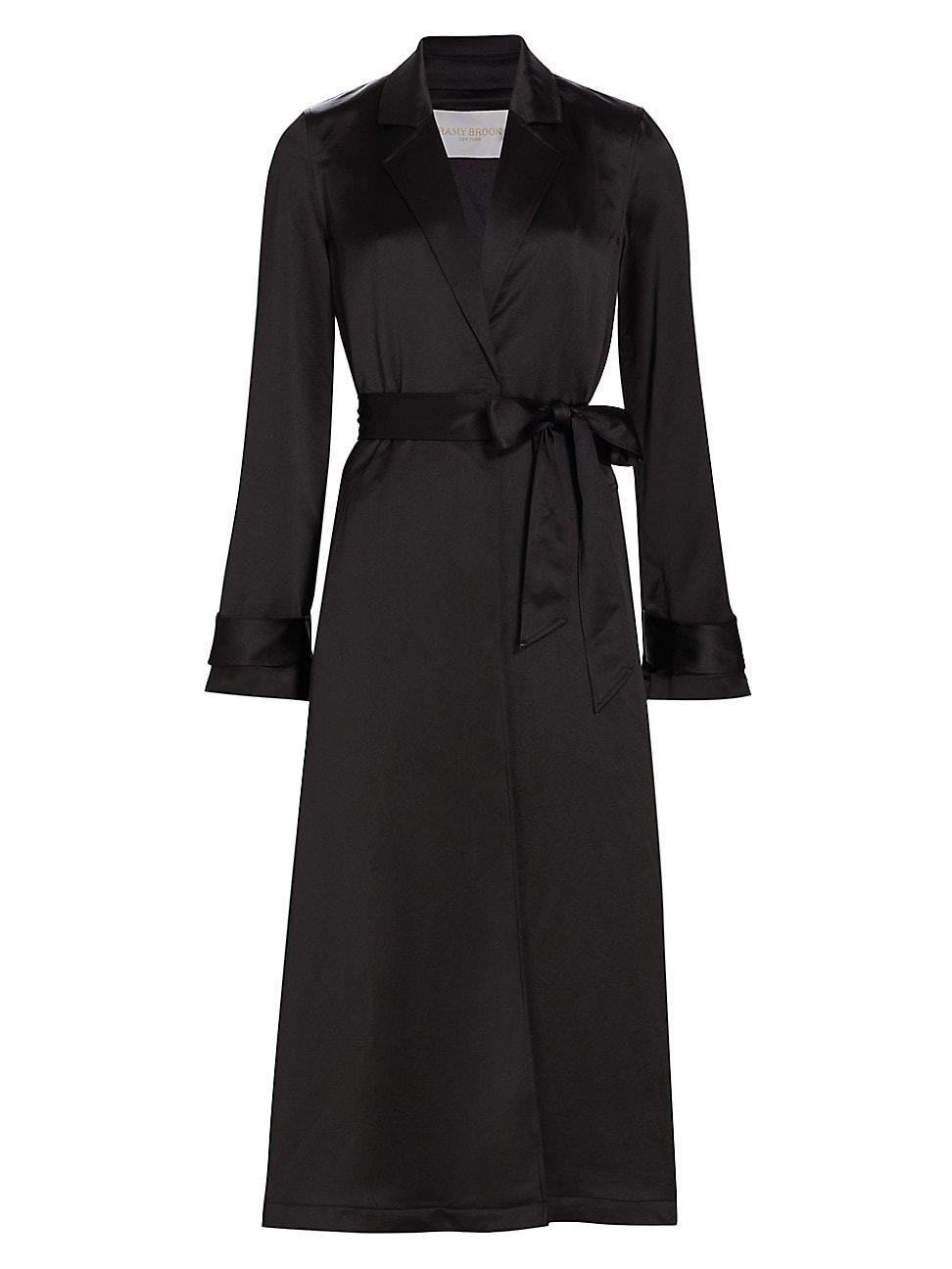 Womens Alexia Satin Trench Coat Product Image