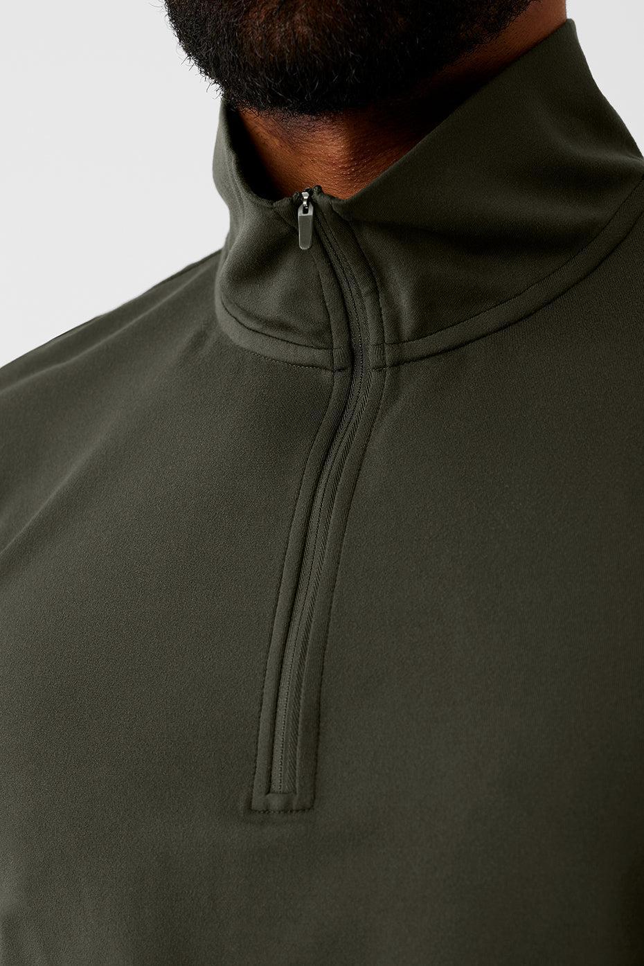 Conquer 1/4 Zip Reform Long Sleeve - Stealth Green Product Image