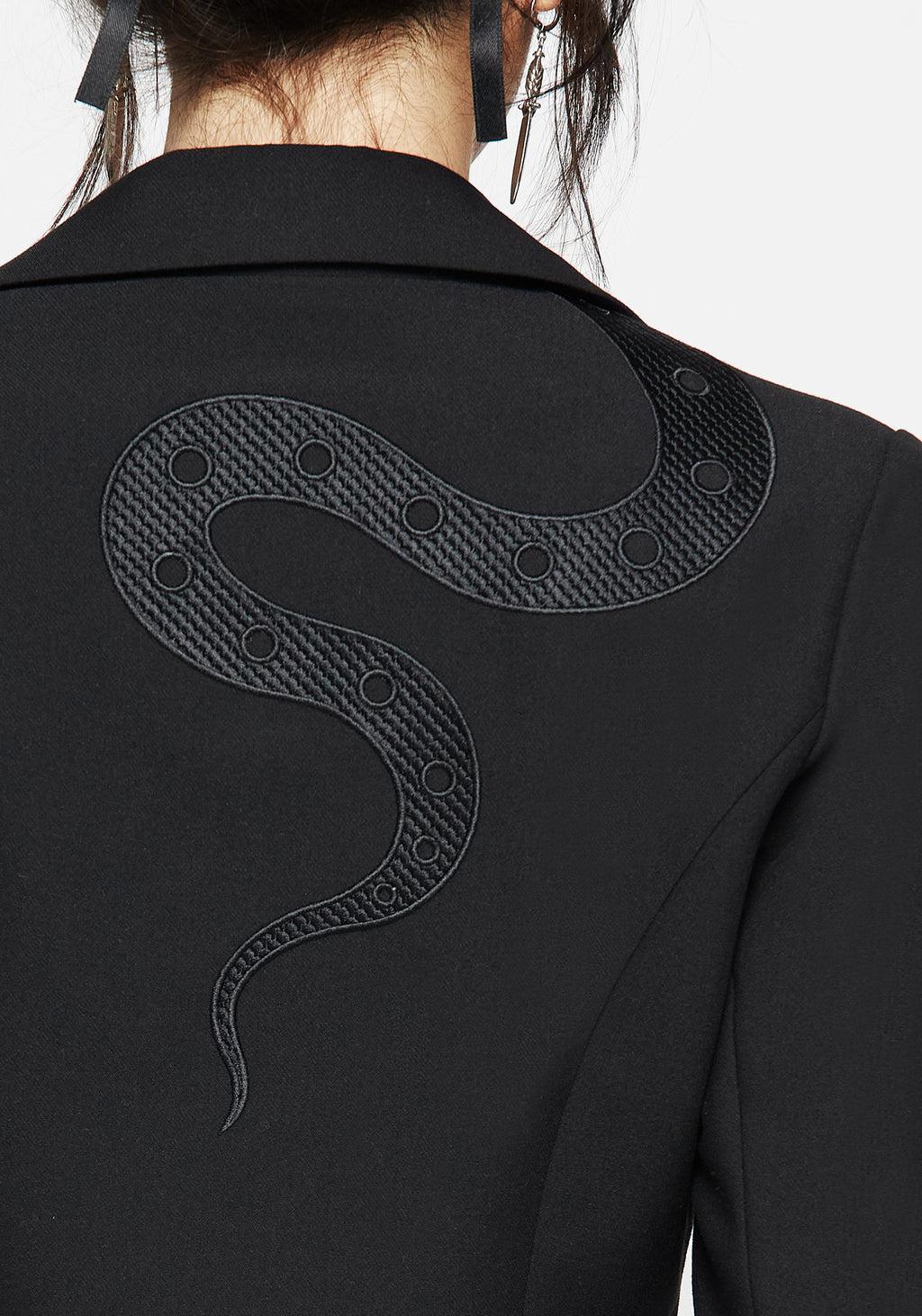 Slither Embroidered Blazer Dress Product Image