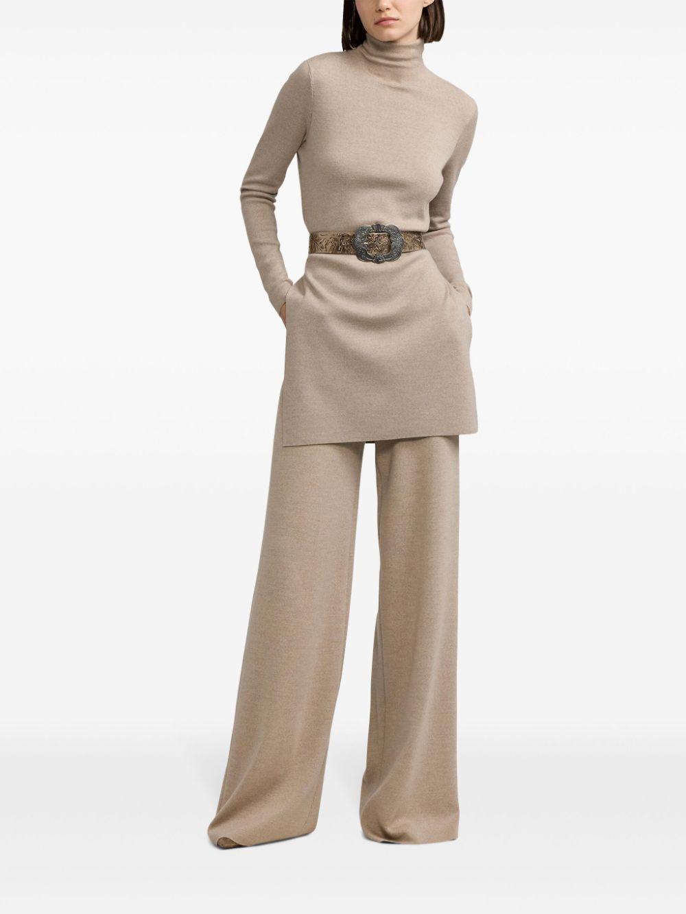 POLO RALPH LAUREN Isaiah Herringbone Wide-leg Trousers In Neutrals Product Image