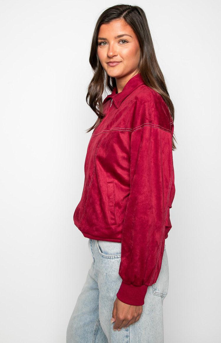 Lui Red Bomber Jacket Product Image