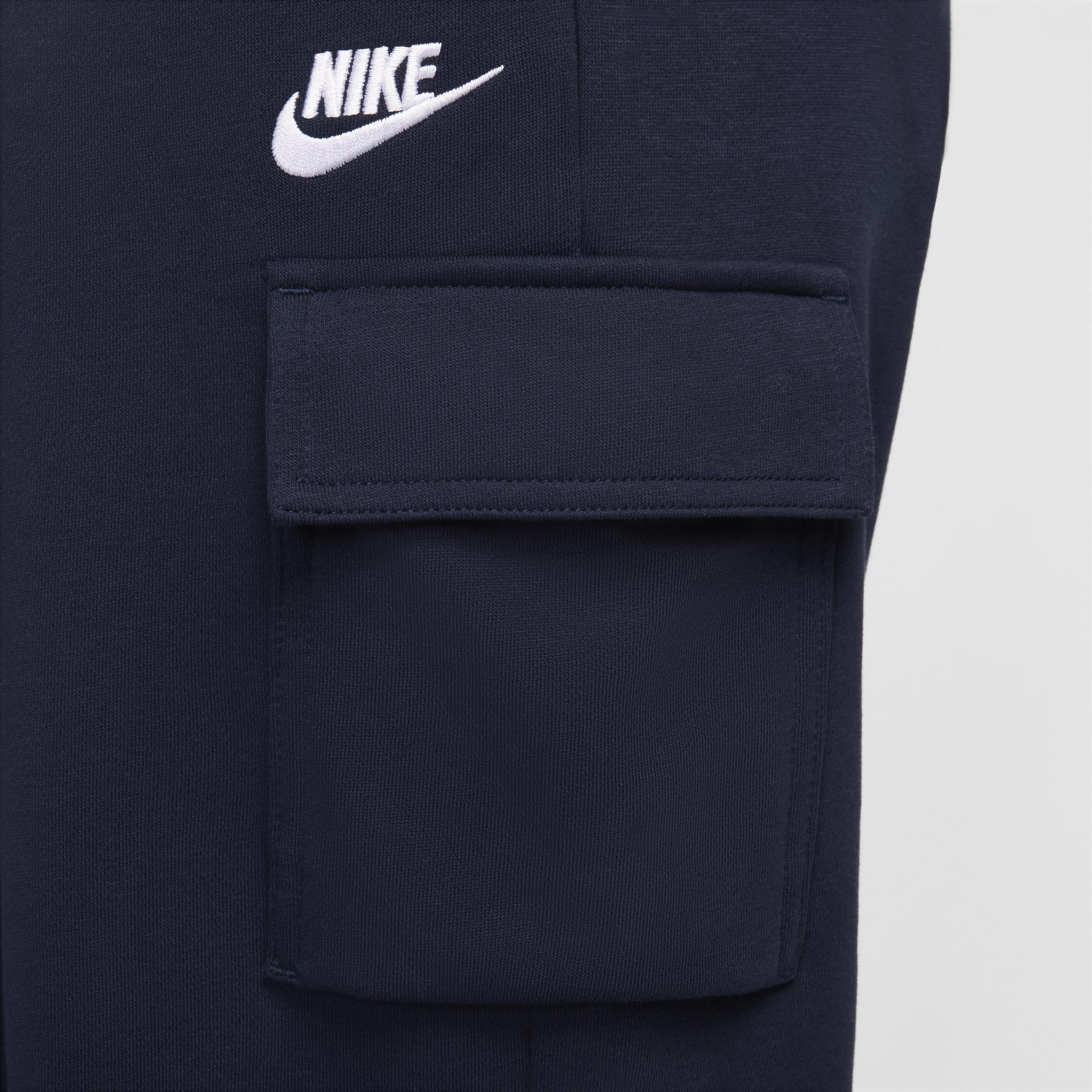 Womens Nike Sportswear Club Fleece Mid-Rise Oversized Cargo Sweatpants Product Image