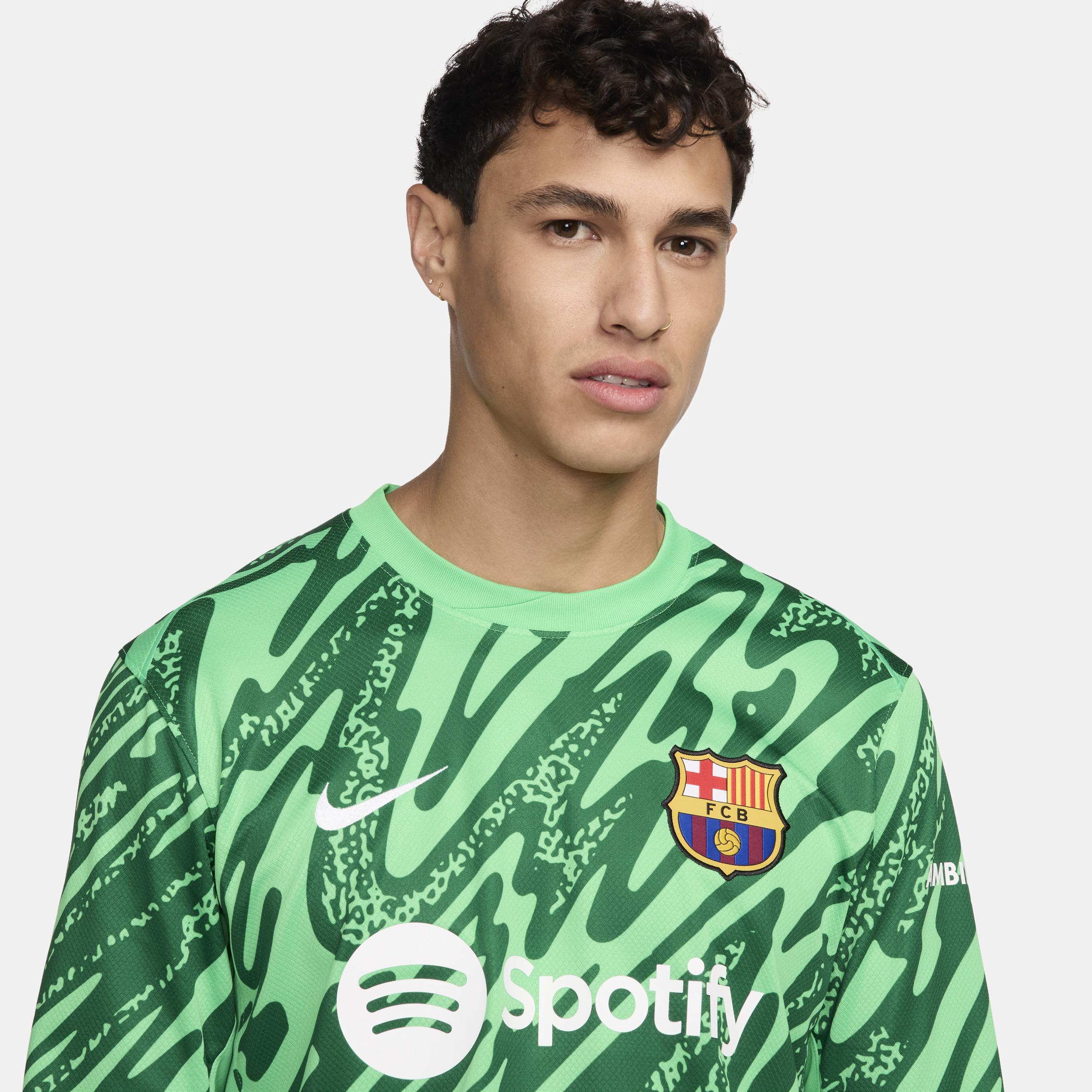 FC Barcelona 2024/25 Stadium Goalkeeper Nike Mens Soccer Replica Long-Sleeve Jersey Product Image