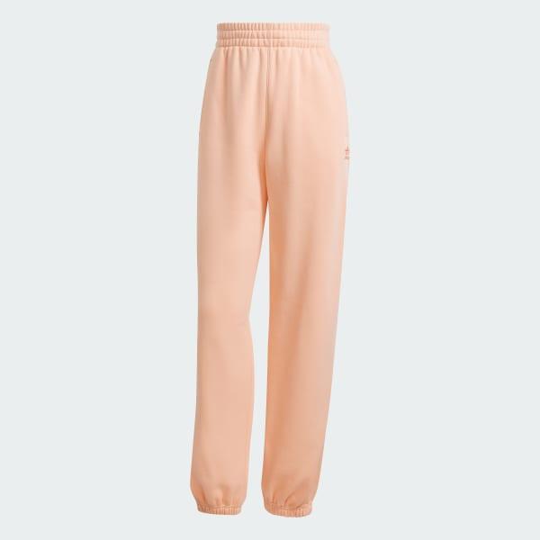 adidas Essentials Fleece Loose Joggers Glow Pink 2XS Womens Product Image