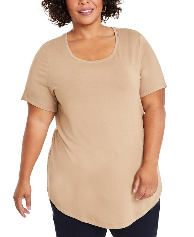 Jm Collection Plus Size Short-Sleeve Top, Created for Macys Product Image