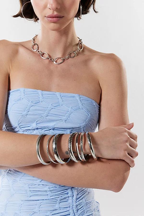 Textured Bangle Bracelet Set Womens at Urban Outfitters Product Image