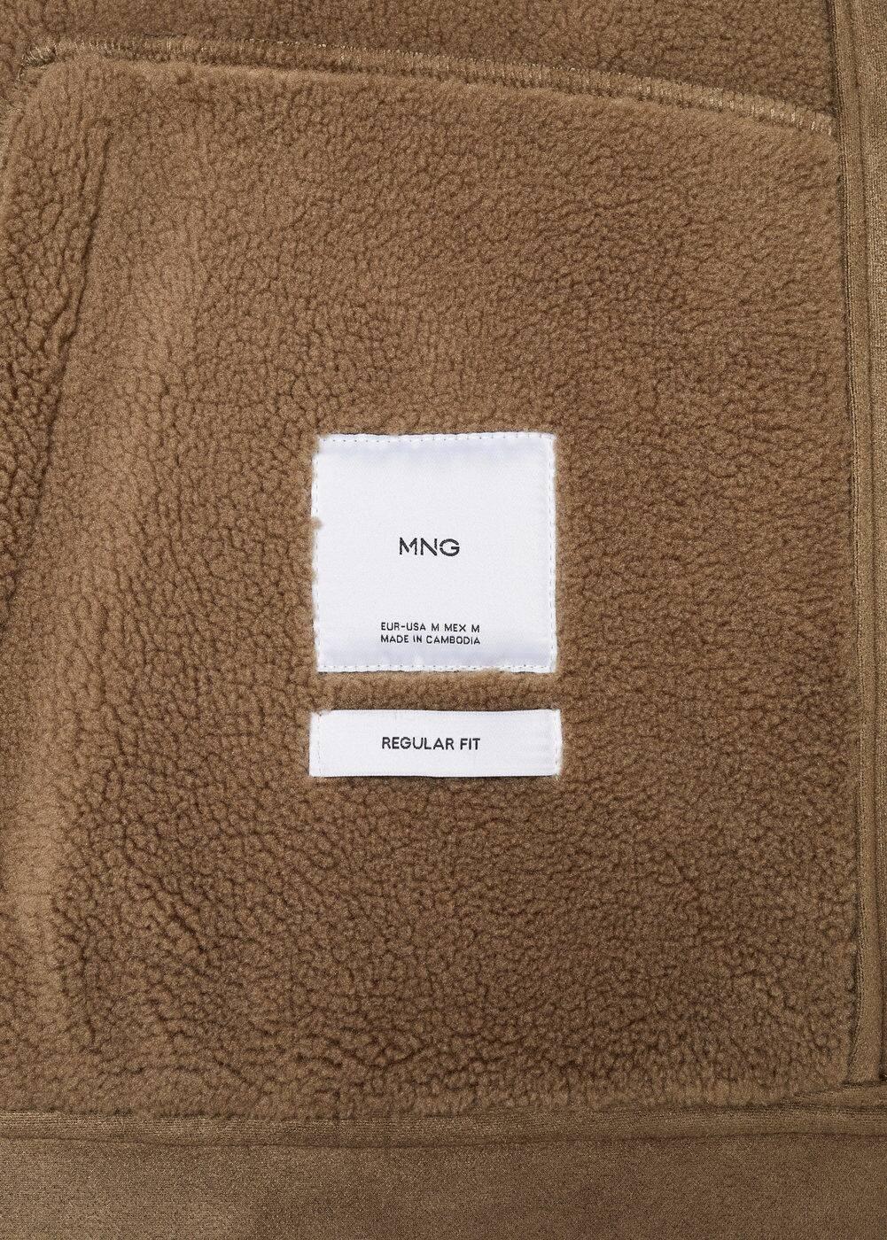 Mango Mens Shearling-Lined Jacket Product Image