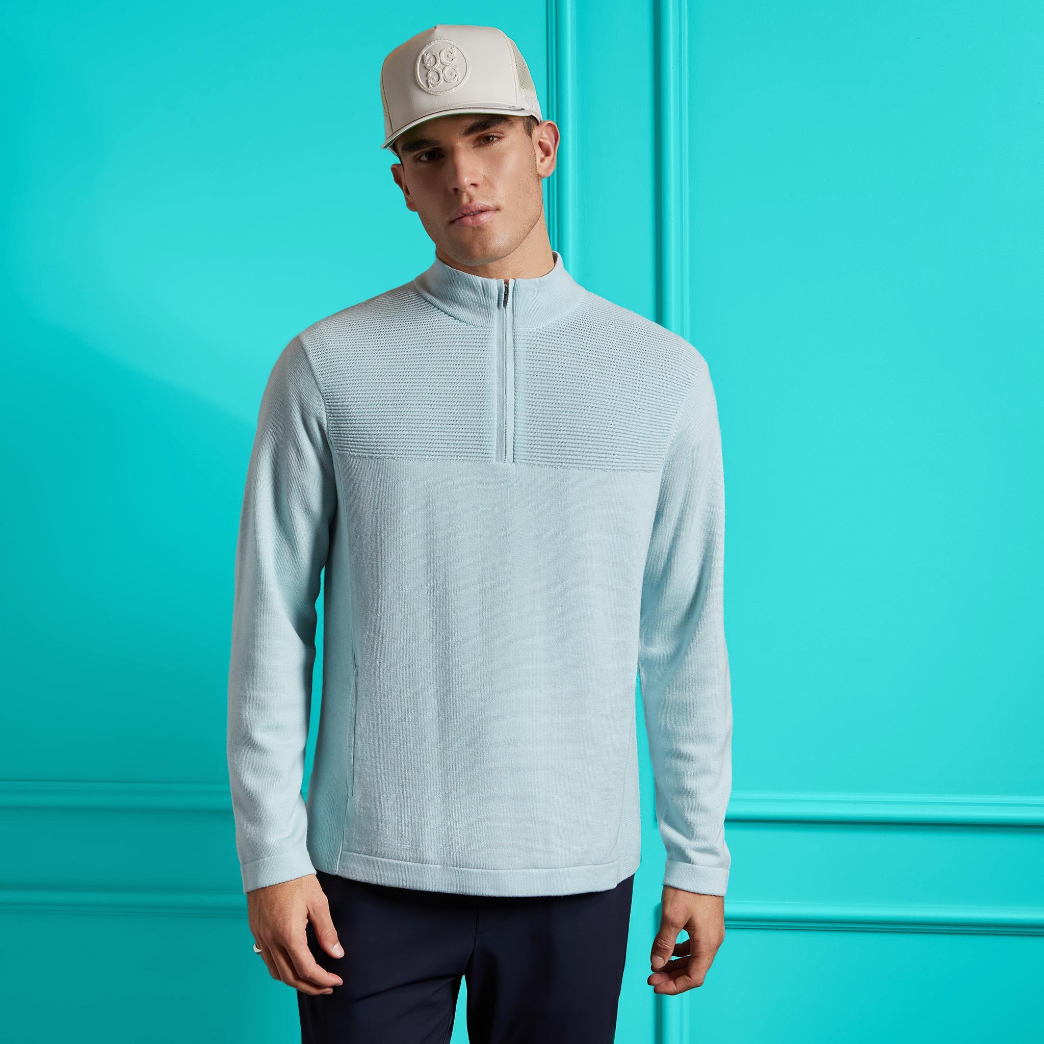 WIND BREAKER MERINO WOOL QUARTER ZIP PULLOVER Product Image