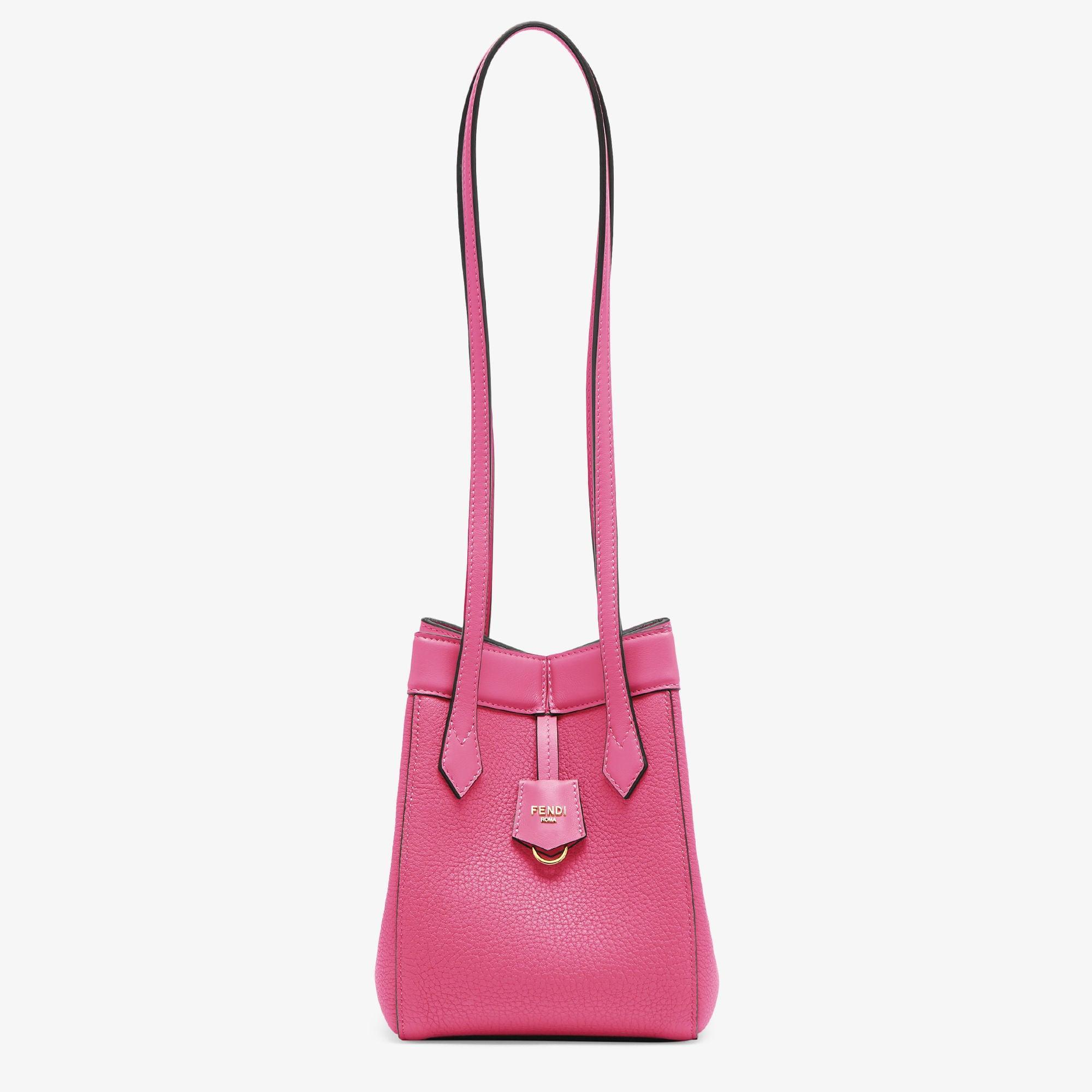 Fendi Origami MiniFuchsia leather mini bag that can be transformed Product Image