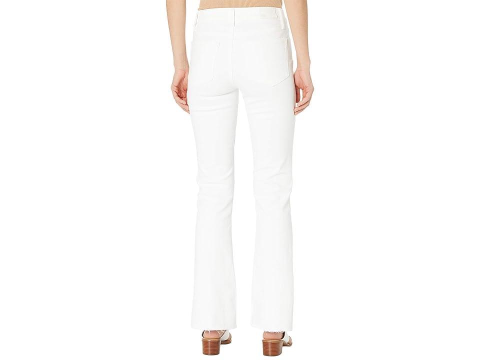 PAIGE Laurel Canyon High Waist Raw Hem Bootcut Jeans Product Image