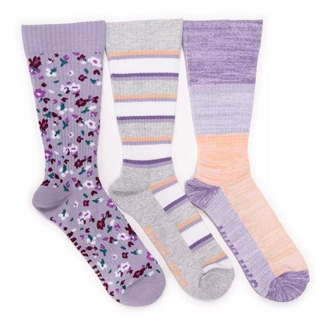 Womens MUK LUKS 3-Pack Cotton Compression Crew Socks Product Image