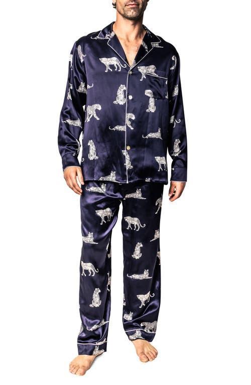 Mens Silk Panthere De Nuit Pajamas Product Image