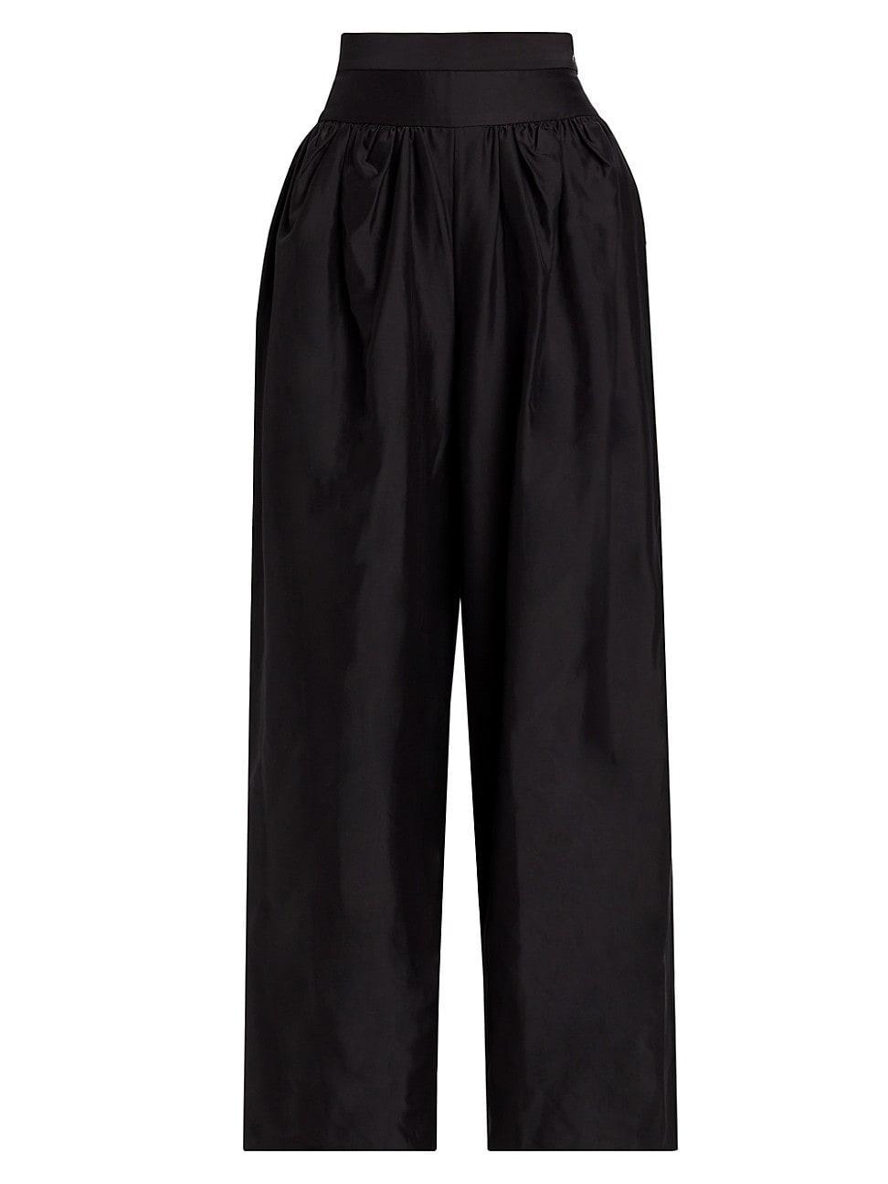 Womens Nyla Wide-Leg Taffeta Pants product image