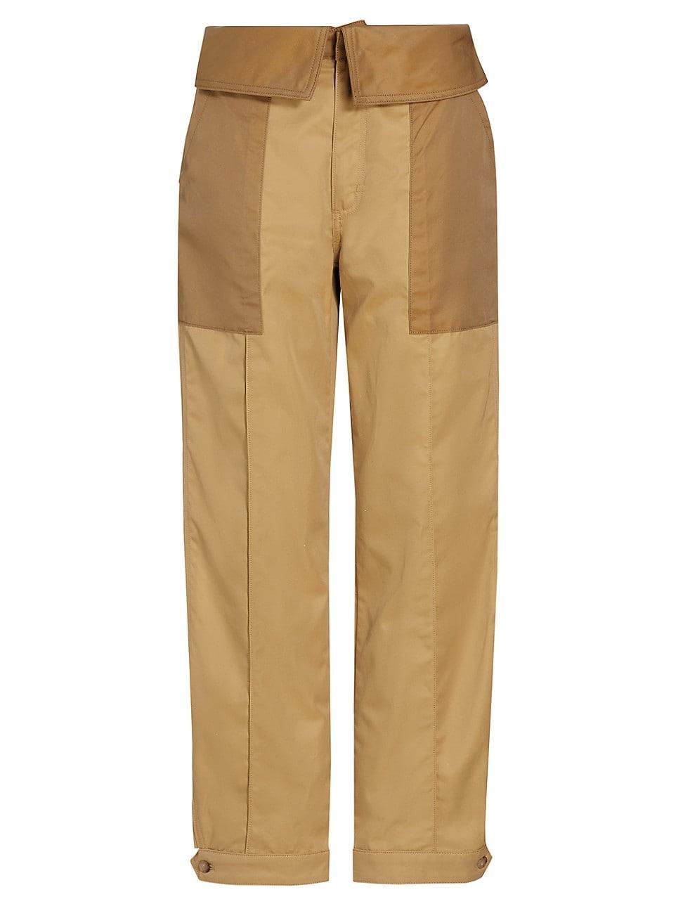 Foldover Wide-Leg Trousers Product Image