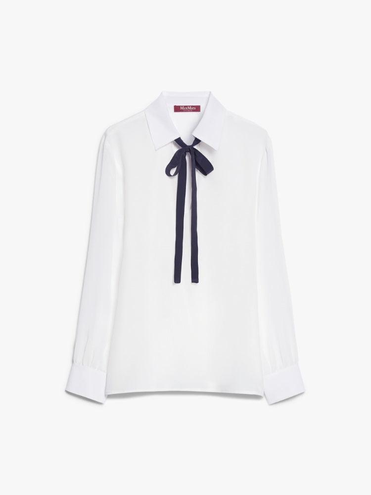 Max Mara Ubicato Silk Tie Blouse Product Image