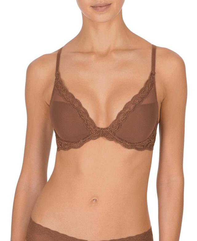 Natori Feathers Contour Plunge Bra (Cinnamon) Women's Bra Product Image