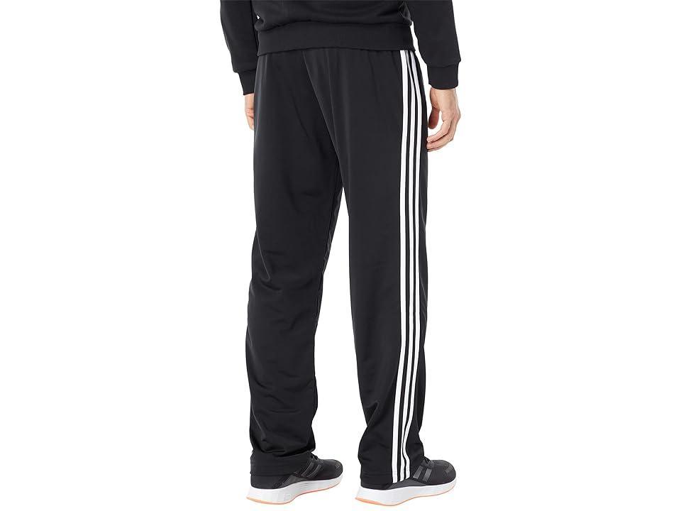 adidas Essentials 3-Stripes Tricot Open Hem Pants White 1) Men's Workout Product Image