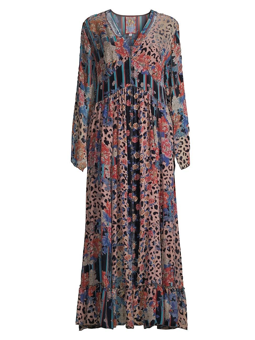 Womens Ontar Printed Maxi Dress Product Image