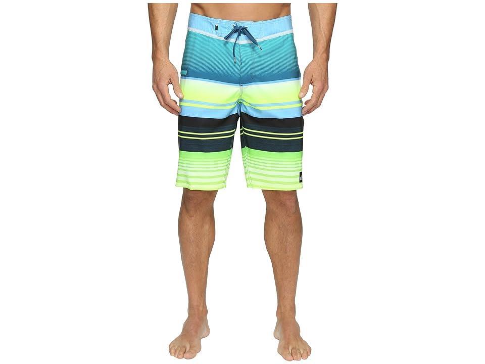 Quiksilver Everyday Stripe Vee 21 Boardshorts (Moroccan ) Men's Swimwear Product Image