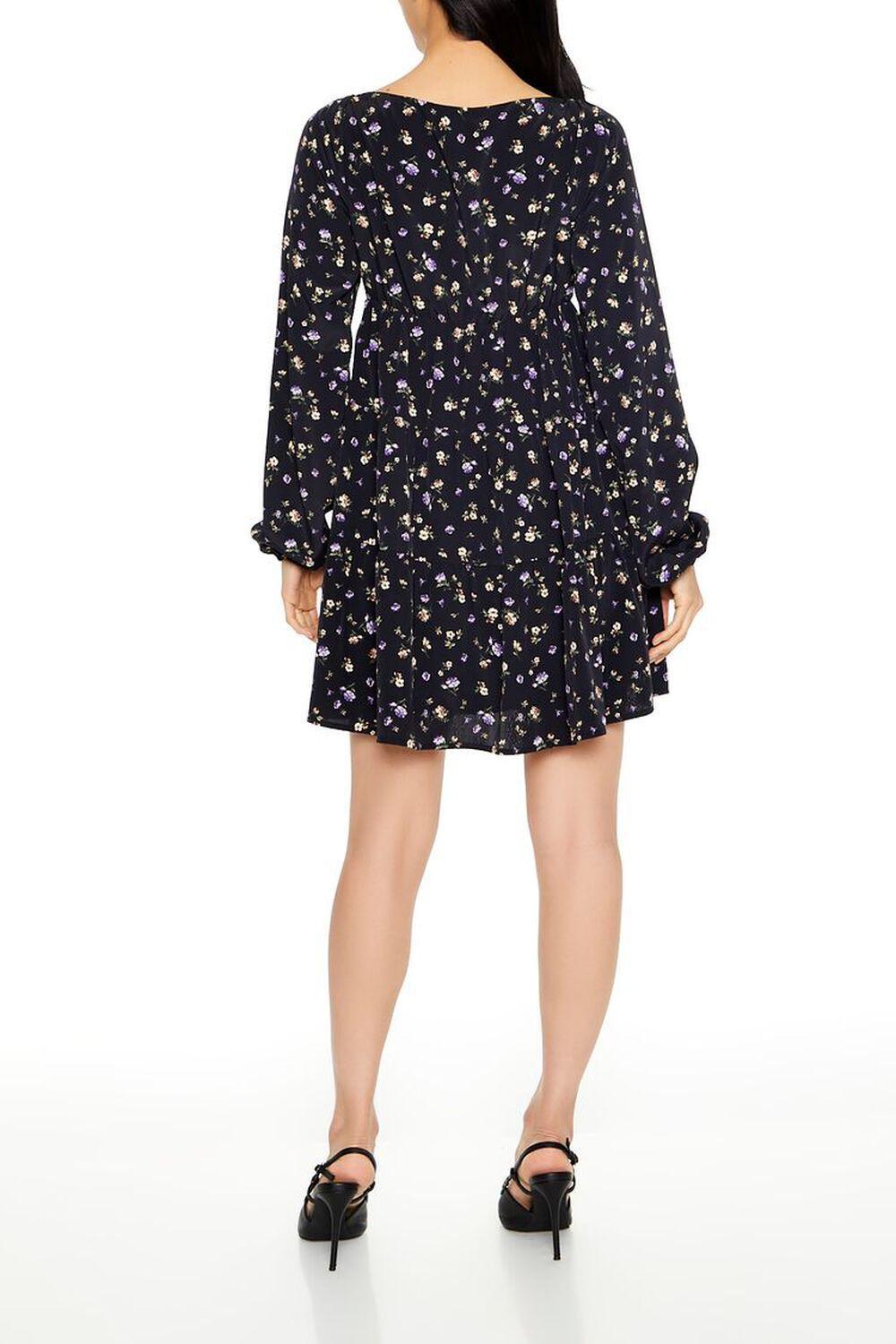 Ditsy Floral Babydoll Mini Dress | Forever 21 Product Image